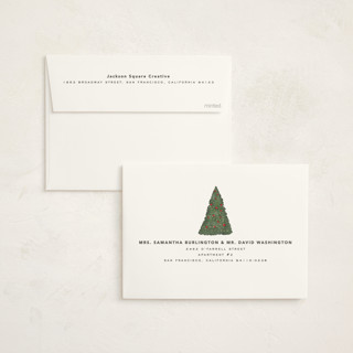 This is a winter business holiday cards with standard by Creo Study called downtown holiday printing on signature in standard