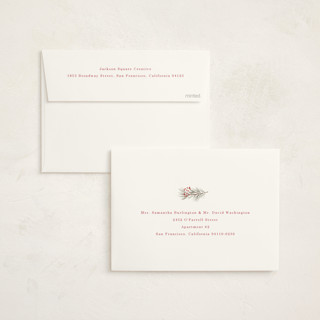 This is a holly berry business holiday cards with standard by Baumbirdy called cardinal printing on signature in standard
