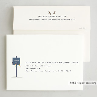 This is a wintermint business holiday cards with standard by Corinne Malesic called real estate buddies printing on signature in standard