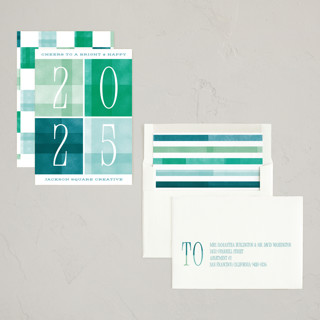 This is a ocean business holiday cards with standard by Robert and Stella called bright & happy printing on signature in standard