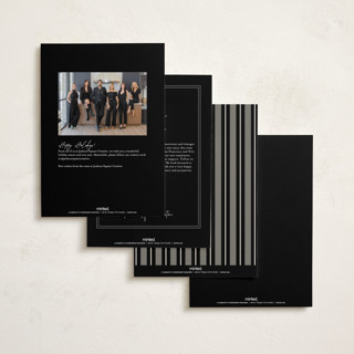 This is a ink business holiday cards with standard by Creo Study called mod appreciation printing on recycled smooth signature in standard