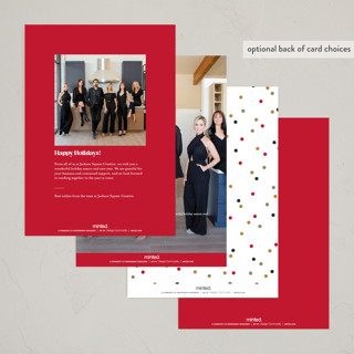 This is a stocking business holiday cards with standard by Robert and Stella called gift of gratitude printing on signature in standard