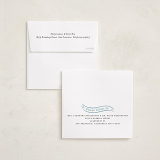 This is a frost holiday card ornaments with foil pressed by Pink House Press called bow frame printing on recycled smooth signature in ornament