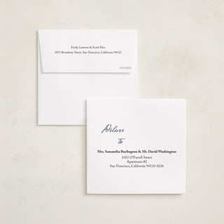 This is a midnight holiday card ornaments with foil pressed by Anna Kasper called a very married christmas foil ornament printing on recycled smooth signature in ornament