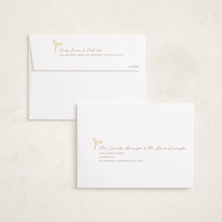 This is a cream foil pressed holiday cards with foil pressed by Jenny Millington called merry greeting printing on recycled smooth signature in standard