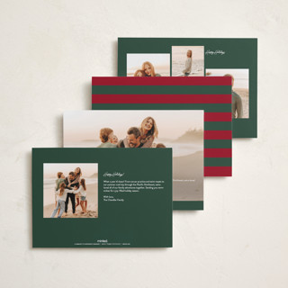 This is a wreath foil pressed holiday cards with foil pressed by jomolo called autograph printing on recycled smooth signature in standard