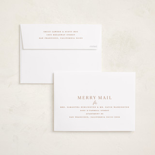 This is a gingerbread foil pressed holiday cards with foil pressed by Kristie Kern called the prep printing on recycled smooth signature in standard