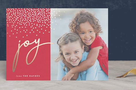 radiant joy foil pressed holiday cards by olivia raufman minted