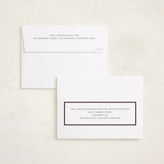This is a maroon foil pressed holiday cards with foil pressed by Nicole Walsh called encompass printing on recycled smooth signature in standard