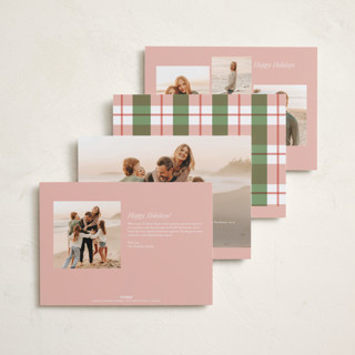 This is a azalea foil pressed holiday cards with foil pressed by Cindy Reynolds called southern sripes printing on recycled smooth signature in standard