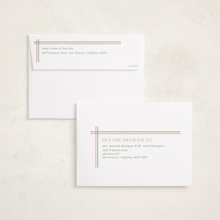 This is a azalea foil pressed holiday cards with foil pressed by Cindy Reynolds called southern sripes printing on recycled smooth signature in standard