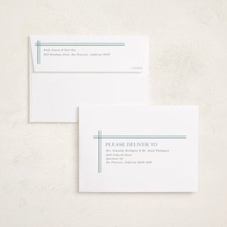This is a ocean foil pressed holiday cards with foil pressed by Cindy Reynolds called southern sripes printing on recycled smooth signature in standard