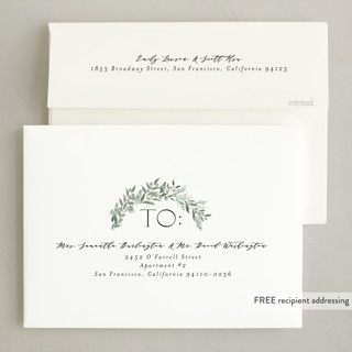 This is a coal foil pressed holiday cards with foil pressed by Itsy Belle Studio called joy wreath printing on recycled smooth signature in standard