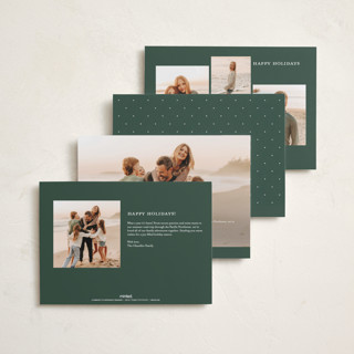 This is a flannel foil pressed holiday cards with foil pressed by Wildfield Paper Co called tartan printing on recycled smooth signature in standard