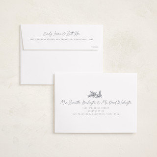 This is a flannel foil pressed holiday cards with foil pressed by Wildfield Paper Co called tartan printing on recycled smooth signature in standard