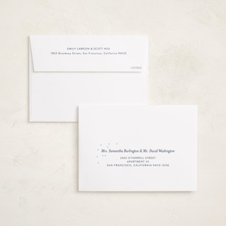 This is a icicle foil pressed holiday cards with foil pressed by Bramble Studio called starry eyed printing on recycled smooth signature in standard