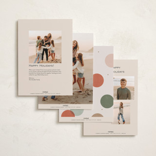 This is a holiday wreath foil pressed holiday cards with foil pressed by Michelle Taylor called big confetti printing on recycled smooth signature in standard