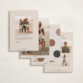 This is a midnight foil pressed holiday cards with foil pressed by Michelle Taylor called big confetti printing on recycled smooth signature in standard