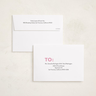 This is a candy foil pressed holiday cards with foil pressed by Angela Thompson called happy year trio printing on recycled smooth signature in standard
