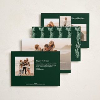 This is a pine foil pressed holiday cards with foil pressed by Petra Kern called timeless printing on recycled smooth signature in standard