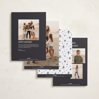 This is a jingle bells foil pressed holiday cards with foil pressed by Erin German called laughing all the way printing on recycled smooth signature in standard
