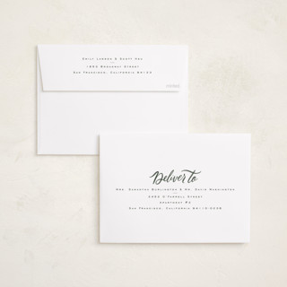 This is a forest foil pressed holiday cards with foil pressed by Wildfield Paper Co called christmas memories printing on recycled smooth signature in standard
