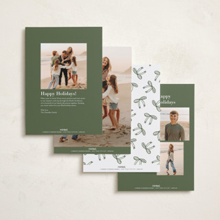This is a juniper foil pressed holiday cards with foil pressed by Joyce Pinheiro called memories framed printing on recycled smooth signature in standard