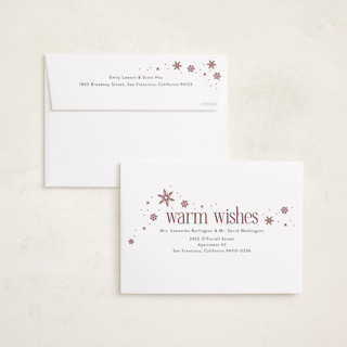 This is a mulled wine foil pressed holiday cards with foil pressed by Ashlee Townsend called large holidays printing on recycled smooth signature in standard