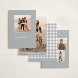 This is a mist foil pressed holiday cards with foil pressed by Brandy Folse called classic gold frame printing on recycled smooth signature in standard