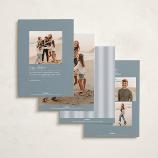 This is a mist foil pressed holiday cards with foil pressed by Everett Paper Goods called wreath multi printing on recycled smooth signature in standard