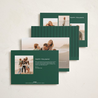 This is a pine foil pressed holiday cards with foil pressed by Amy Kross called sealed printing on recycled smooth signature in standard