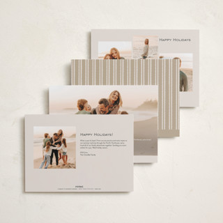 This is a eggnog foil pressed holiday cards with foil pressed by Amy Kross called sealed printing on recycled smooth signature in standard