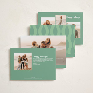 This is a mint foil pressed holiday cards with foil pressed by Alicia Schultz called brilliant shine printing on recycled smooth signature in standard