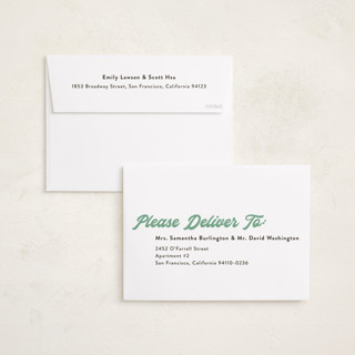 This is a mint foil pressed holiday cards with foil pressed by Alicia Schultz called brilliant shine printing on recycled smooth signature in standard