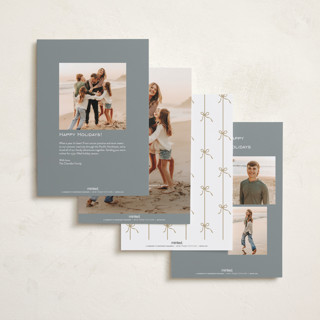 This is a tinsel foil pressed holiday cards with foil pressed by Vanessa Doyle called gift printing on signature in standard