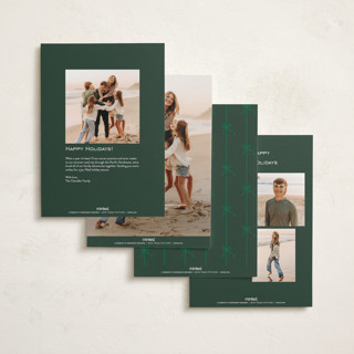 This is a emerald foil pressed holiday cards with foil pressed by Vanessa Doyle called gift printing on signature in standard