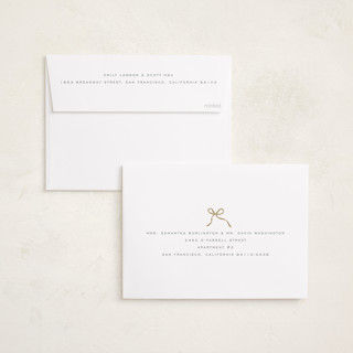 This is a tinsel foil pressed holiday cards with foil pressed by Vanessa Doyle called gift printing on signature in standard