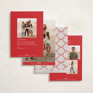 This is a pastel foil pressed holiday cards with foil pressed by Elly called flourish ornament printing on recycled smooth signature in standard