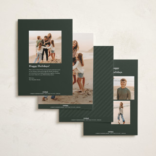 This is a evergreen foil pressed holiday cards with foil pressed by Pixel and Hank called most classic printing on recycled smooth signature in standard