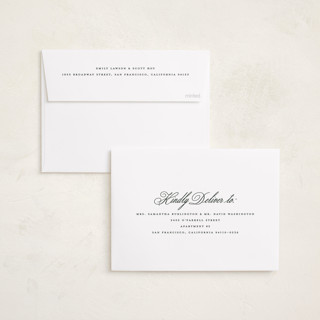 This is a evergreen foil pressed holiday cards with foil pressed by Pixel and Hank called most classic printing on recycled smooth signature in standard
