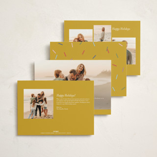This is a sunny day foil pressed holiday cards with foil pressed by Pati Cascino called sparks! printing on recycled smooth signature in standard
