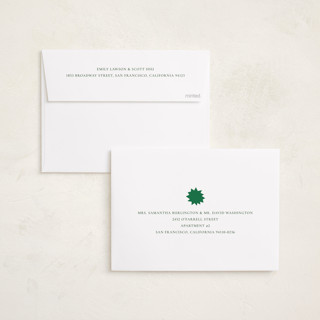 This is a spruce foil pressed holiday cards with foil pressed by Sumak Studio called night sky printing on recycled smooth signature in standard
