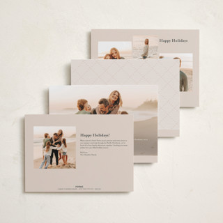 This is a champagne foil pressed holiday cards with foil pressed by Yaling Hou Suzuki called minimalist magic printing on recycled smooth signature in standard