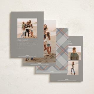 This is a cinders foil pressed holiday cards with foil pressed by Erin German called picture perfect printing on recycled smooth signature in standard
