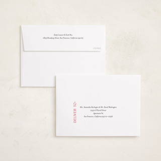 This is a poinsettia foil pressed holiday cards with foil pressed by Angela Thompson called gilded merry printing on recycled smooth signature in standard