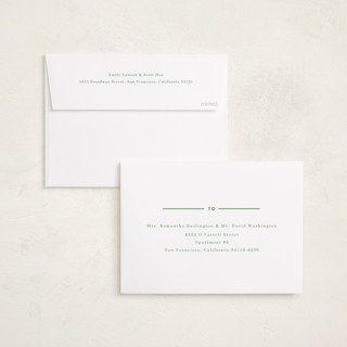 This is a mint foil pressed holiday cards with foil pressed by Baumbirdy called colorful stripes printing on recycled smooth signature in standard