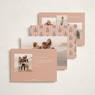 This is a fudge foil pressed holiday cards with foil pressed by Teju Reval called block print frame printing on recycled smooth signature in standard