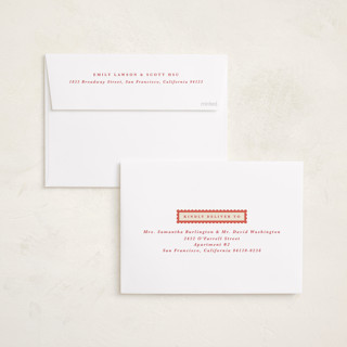 This is a holly berry foil pressed holiday cards with foil pressed by Olivia Raufman called folkloric printing on recycled smooth signature in standard