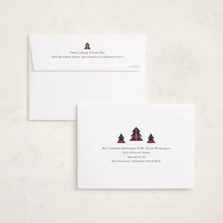 This is a navy foil pressed holiday cards with foil pressed by Cindy Reynolds called navy baby printing on recycled smooth signature in standard