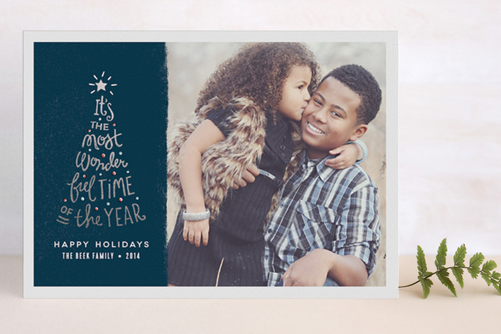 Most Wonderful Time Foil-Pressed Holiday Card | Minted Most Wonderful Time Foil-Pressed Holiday Card | Minted